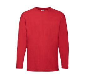 Fruit of the Loom SC233 - Valueweight Long Sleeve T (61-038-0) Red