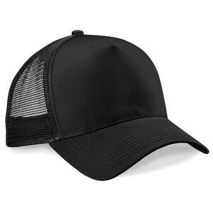 Beechfield BF640 - Half Mesh Trucker Black/Black