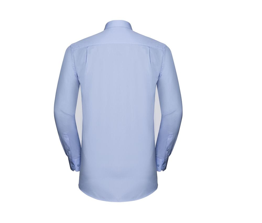 Russell Collection JZ962 - Mens' Long Sleeve Herringbone Shirt