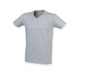 SF Men SF122 - The Feel Good V-Neck Men Heather Grey