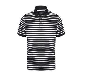 Front Row FR230 - Striped jersey polo shirt