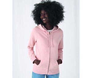 B&C BCW36B - Women's Organic Zipped Hoodie Asphalt