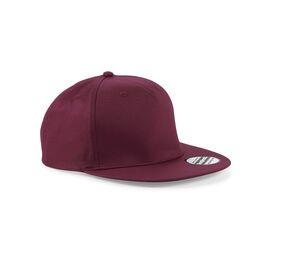 Beechfield BF610 - 5 Panel Snapback Rapper Cap Burgundy