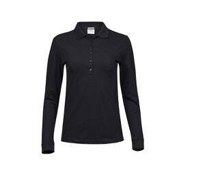 TEE JAYS TJ146 - Polo stretch manches longues femme Black