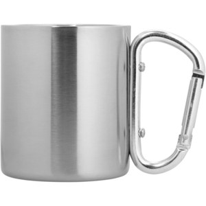 PF Concept 100563 - Alps 200 ml insulated mug with carabiner Silver