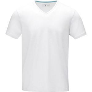 Elevate NXT 38016 - Kawartha short sleeve men's GOTS organic V-neck t-shirt White