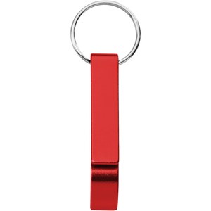 PF Concept 104571 - Tao RCS recycled aluminium bottle and can opener with keychain  Red