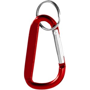 PF Concept 104572 - Timor RCS recycled aluminium carabiner keychain Red
